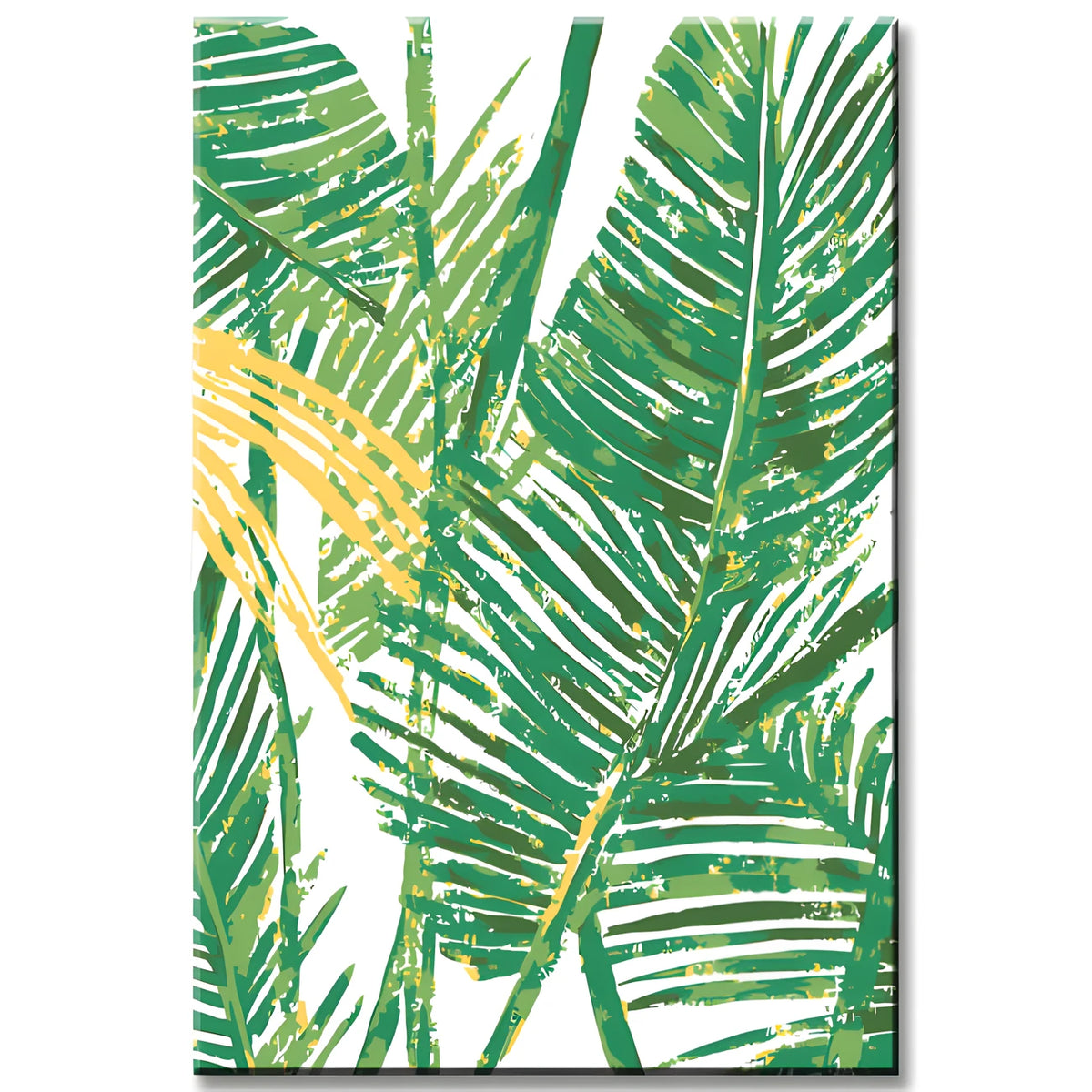 Paint by Numbers Palm Leaf Print