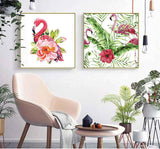 Painting by Numbers Flamingo Flowers