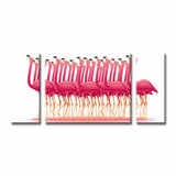 Paint by Numbers Flamingo Ballet 3-Panel (Triptych) -SS-591