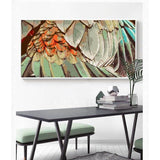 Paint by numbers feathers