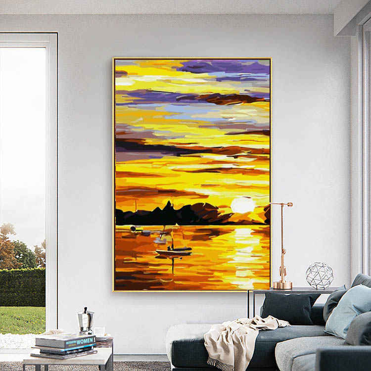 Painting by Numbers Sailing Trip Sunset