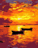 Painting by Numbers Sailing Trip Sunset