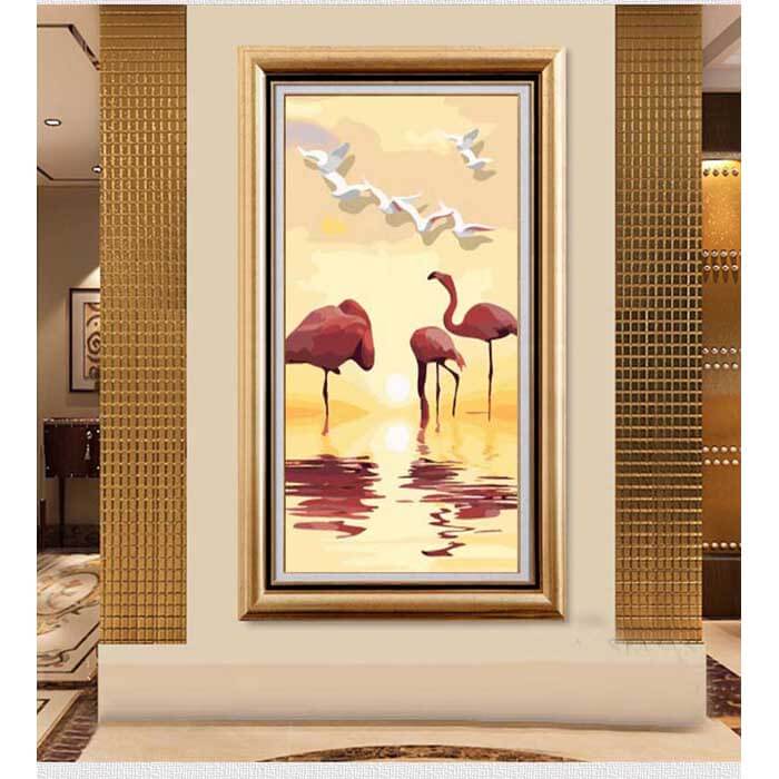 Painting by Numbers Flamingo Sunrise