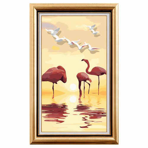 Painting by Numbers Flamingo Sunrise