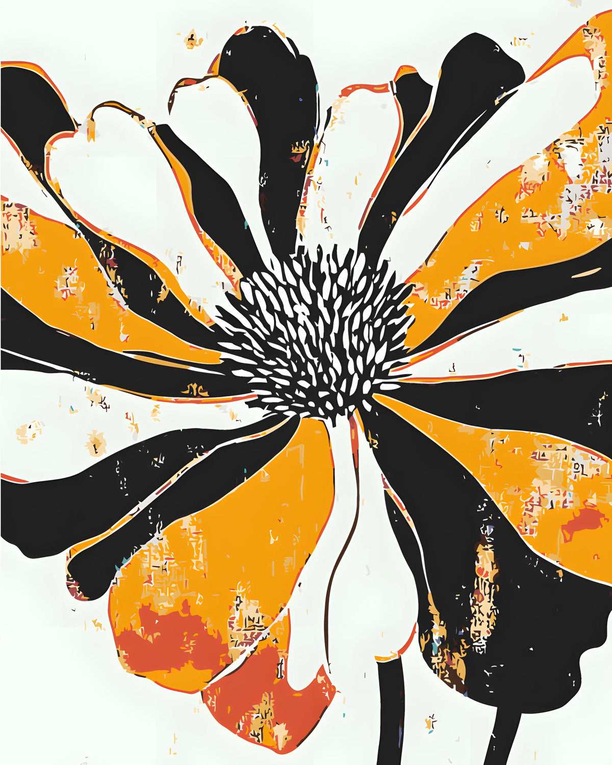 Paint by Numbers Modern Art Flower III