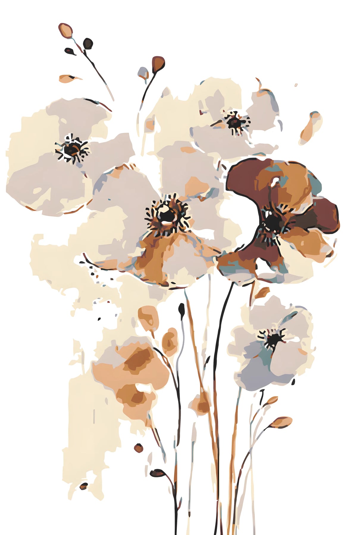 Paint by Numbers Flowers