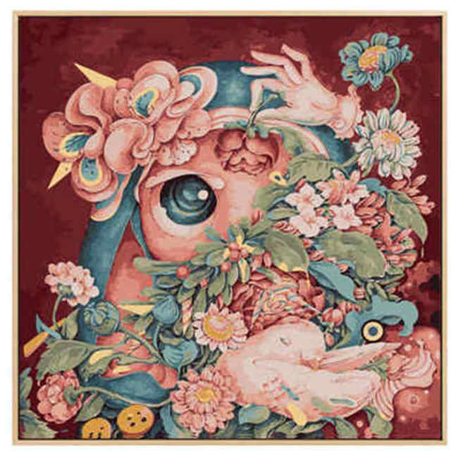 Painting by Numbers Flowers Dove