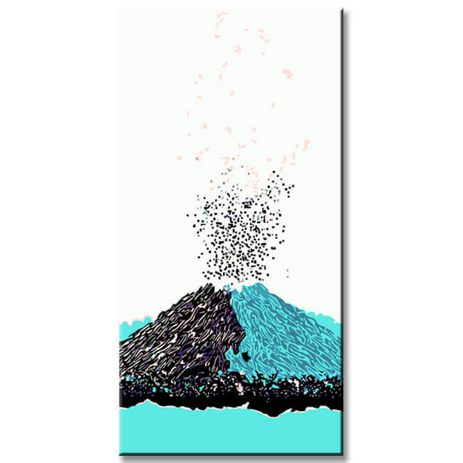 Painting by Numbers Volcano Eruption