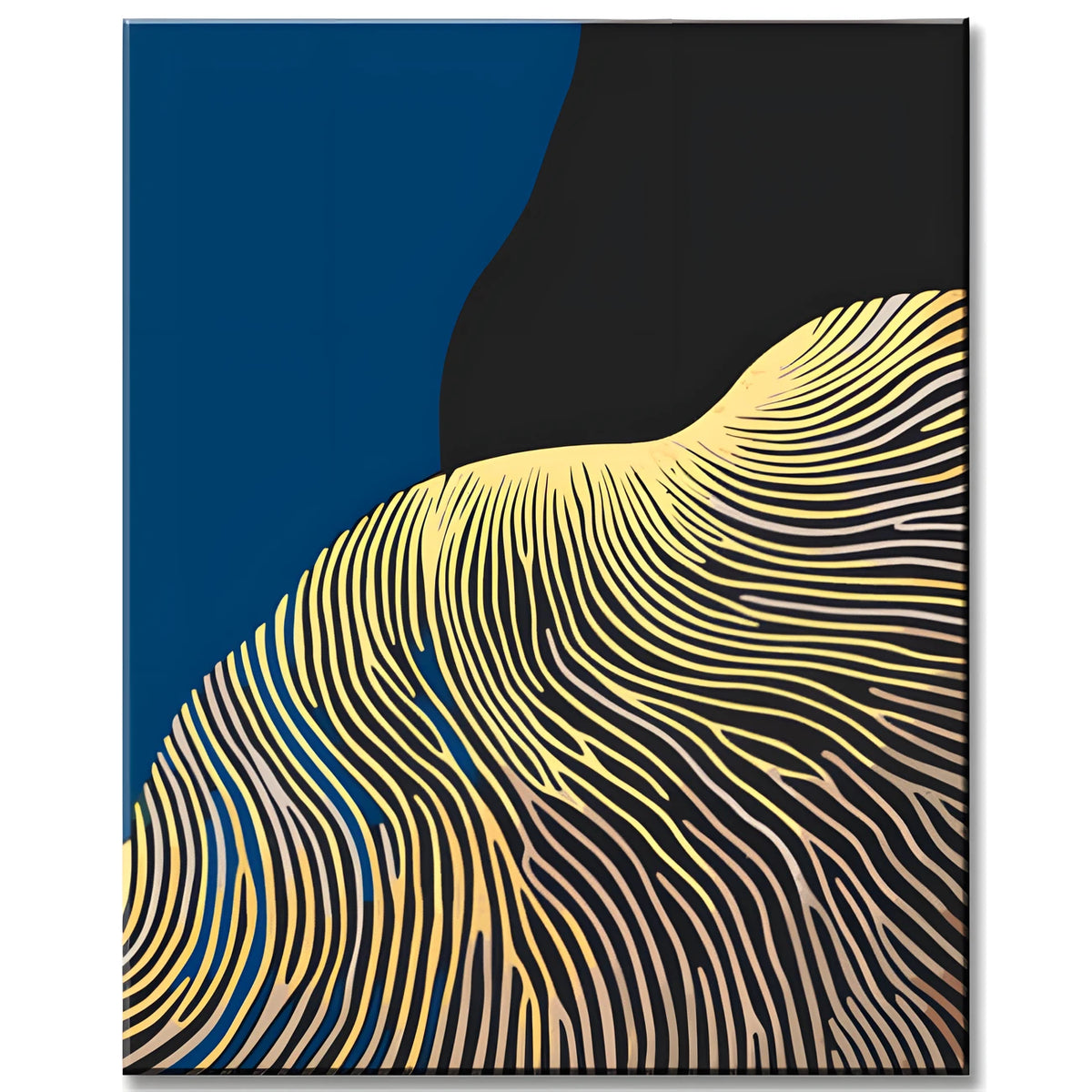 Paint by Numbers Abstract Golden Lines