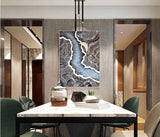 Painting by Numbers River  Abstract