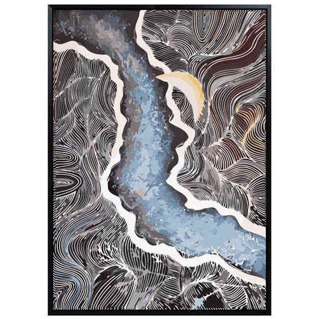 Painting by Numbers River  Abstract