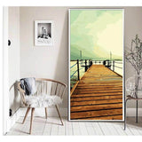 Painting by numbers jetty to the lake