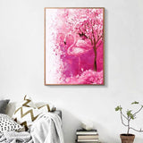 Painting by Numbers Flamingo forest