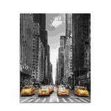 Painting by Numbers USA Taxis Downtown