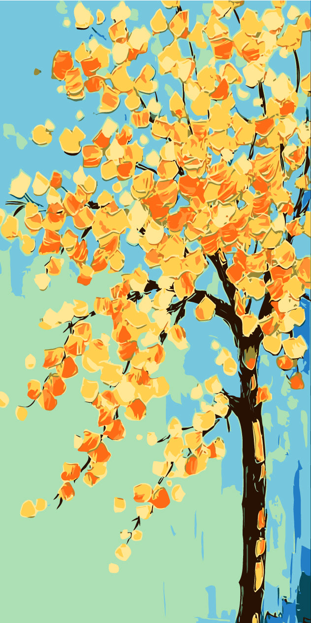 Painting by Numbers Yellow Flowers