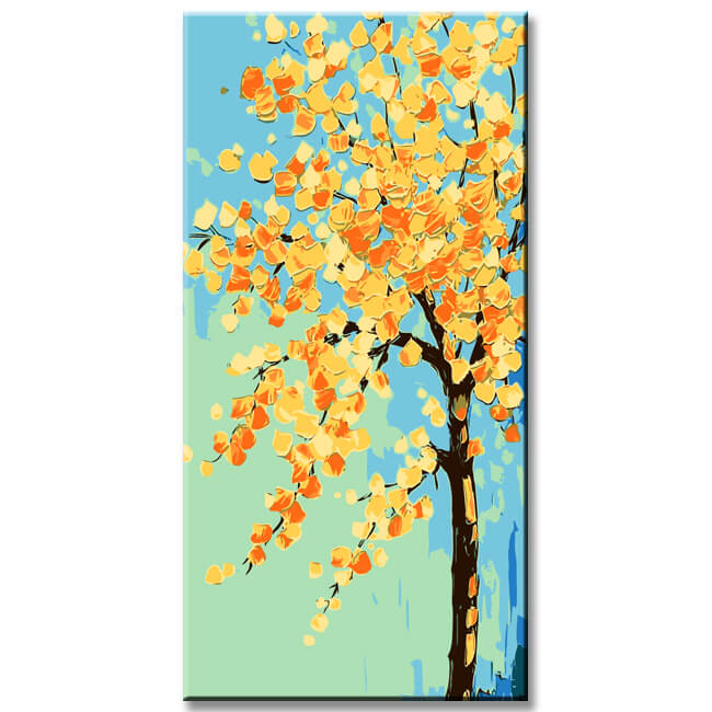 Painting by Numbers Yellow Flowers