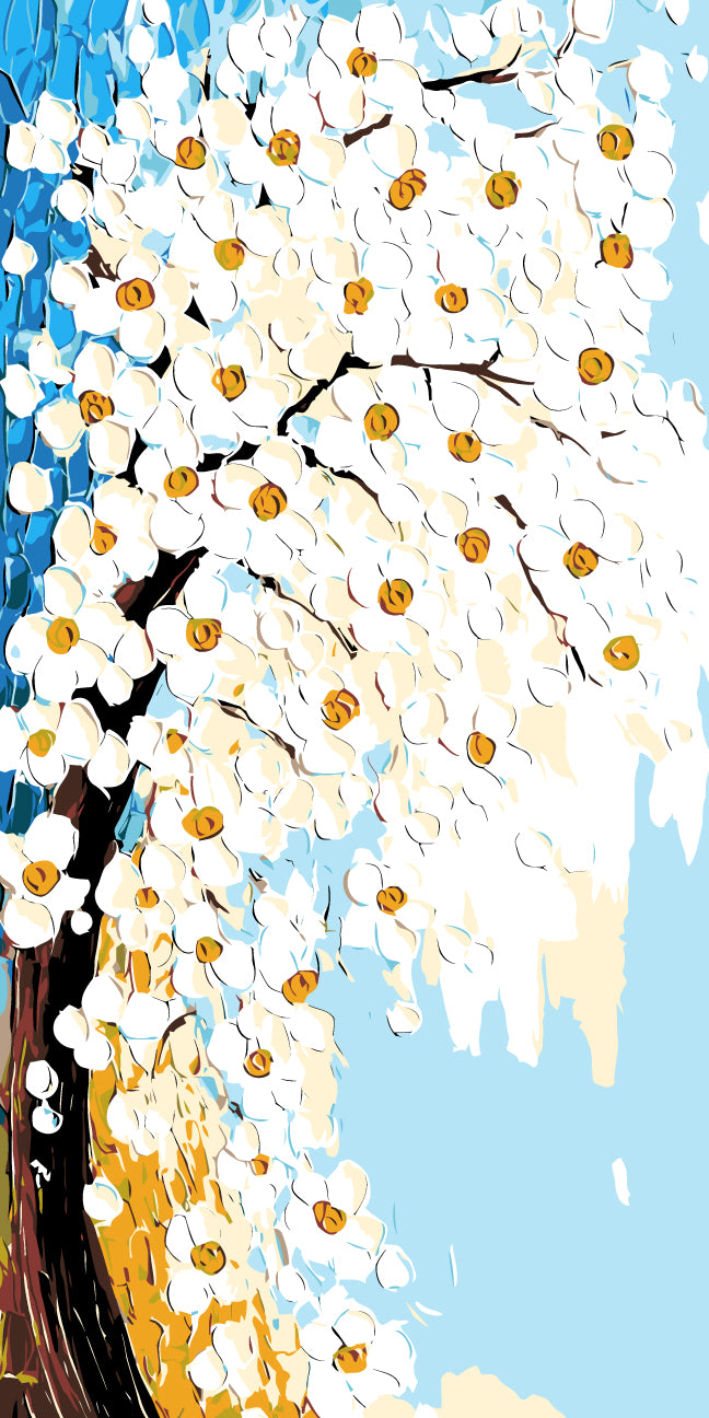 Painting by Numbers White Bleeds