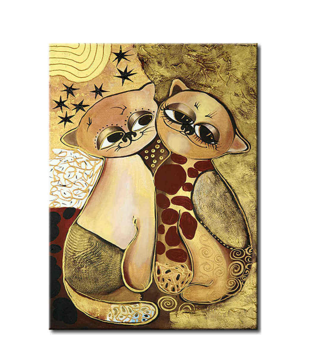 Painting by Numbers Cat and Tomcat in Love