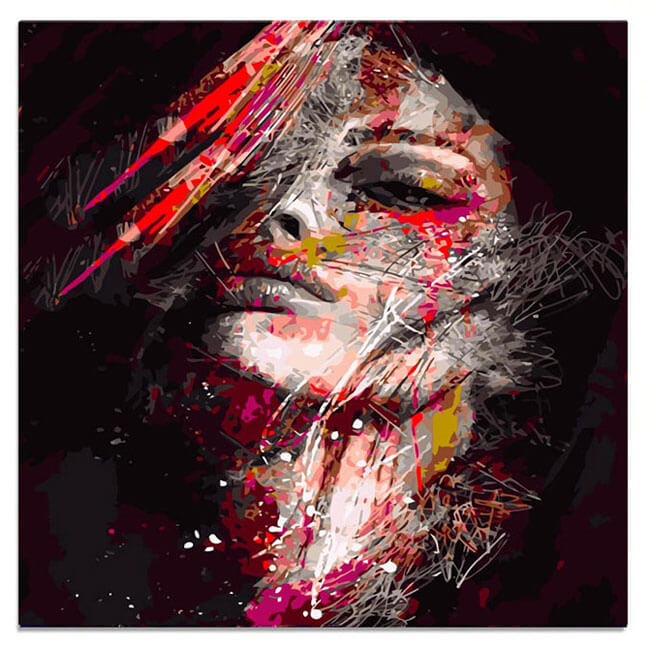 Painting by Numbers Portrait Art
