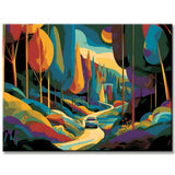 Painting by Numbers Pink forest