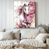 Painting by Numbers Horse in A Rush of Flowers