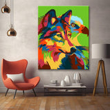 Painting by Numbers Wolf and Falcon