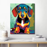 Painting by Numbers Dachshund Multicolored