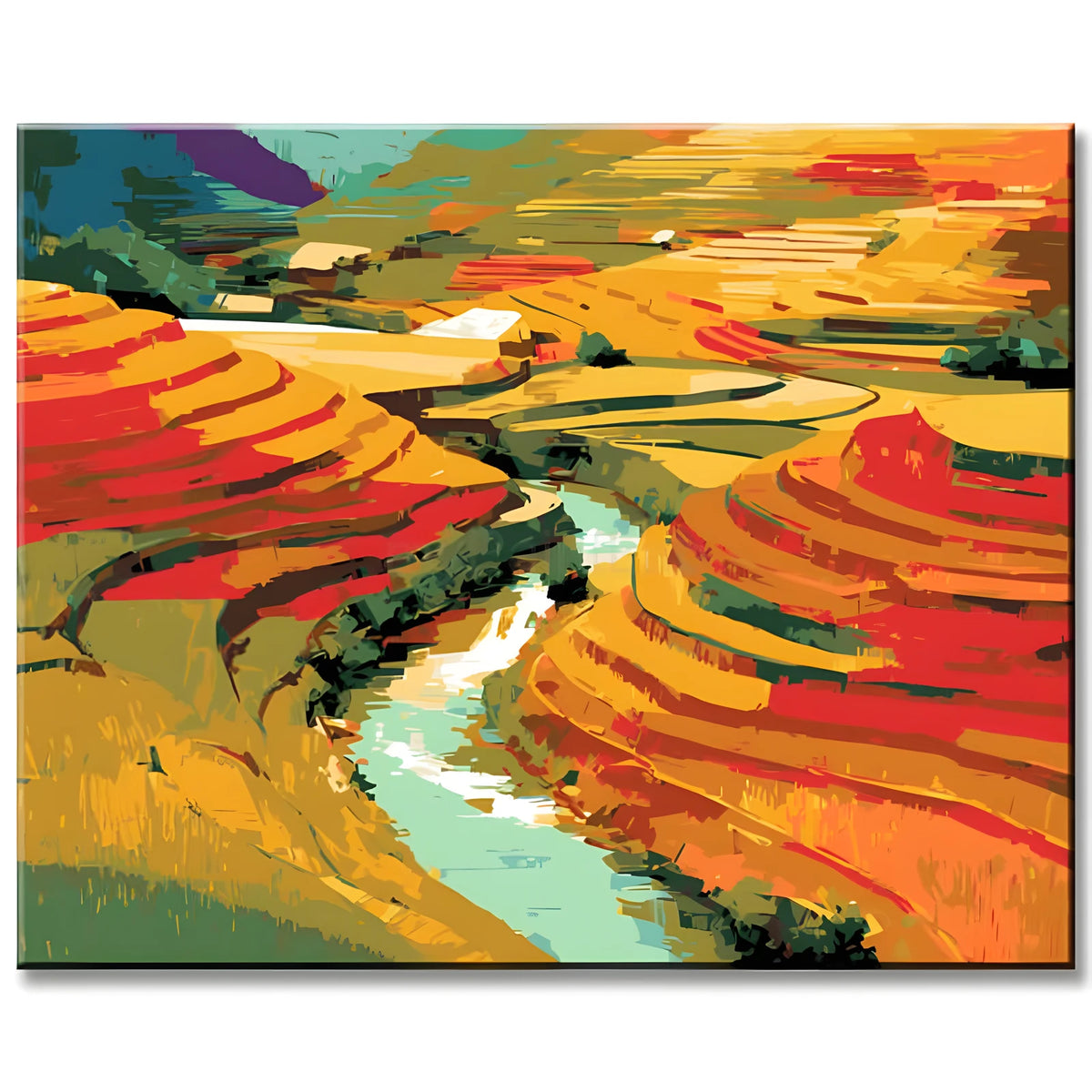 Painting by Numbers Landscape Fields