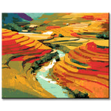 Painting by Numbers Landscape Fields