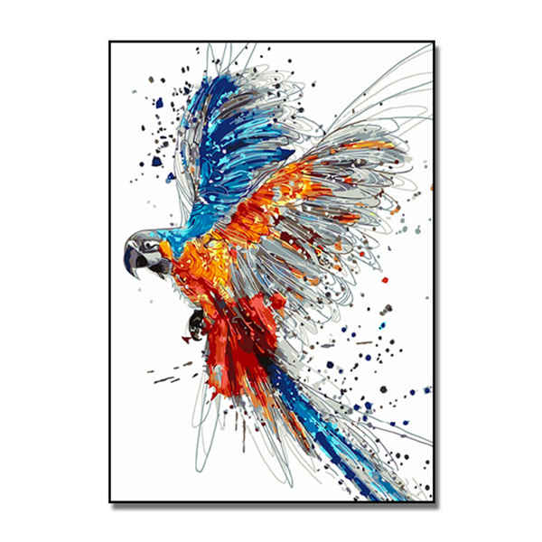 Paint by Numbers Parrot