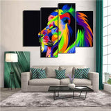 Painting by Numbers Lion Animals´4 Panel (Quattro)
