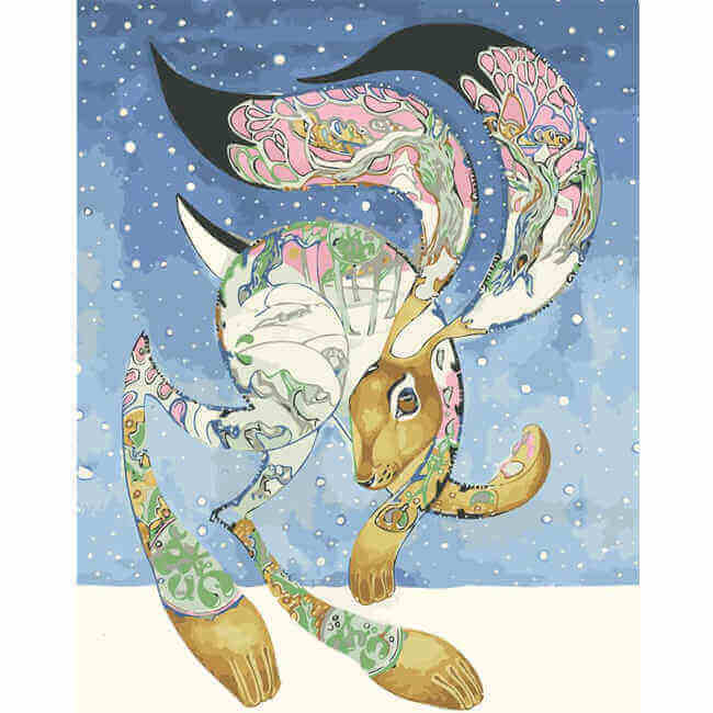 Paint by Numbers Bunny Art Easter