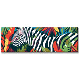 Painting by Numbers Panorama Zebra Colorful Plants