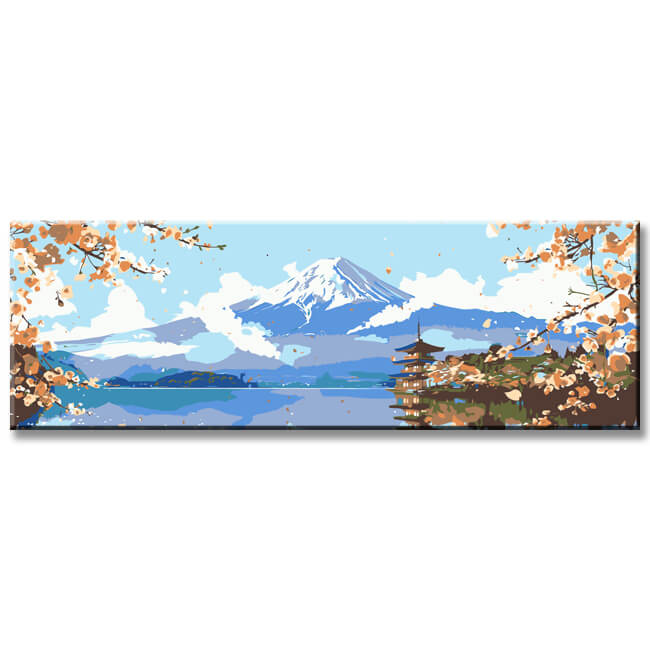 Painting by Numbers Panorama Mount Fuji Japan