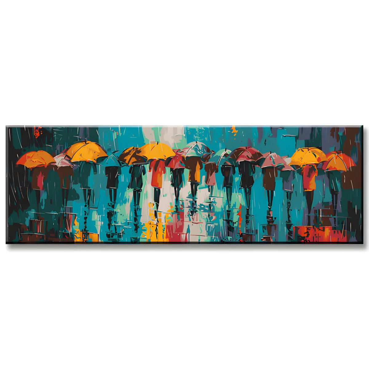 Painting by Numbers Panorama Abstract Umbrellas
