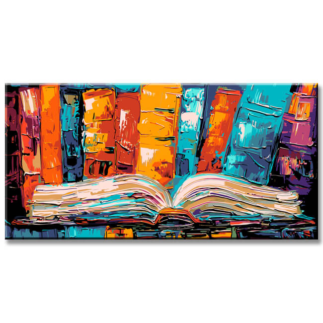 Painting by Numbers Panorama Abstract The Open Book