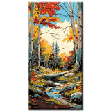 Painting by Numbers Panoramic Hiking Trail in The forest III