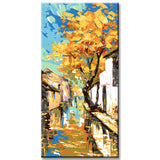 Painting by Numbers Panorama Colorful Autumn Day in The Village II