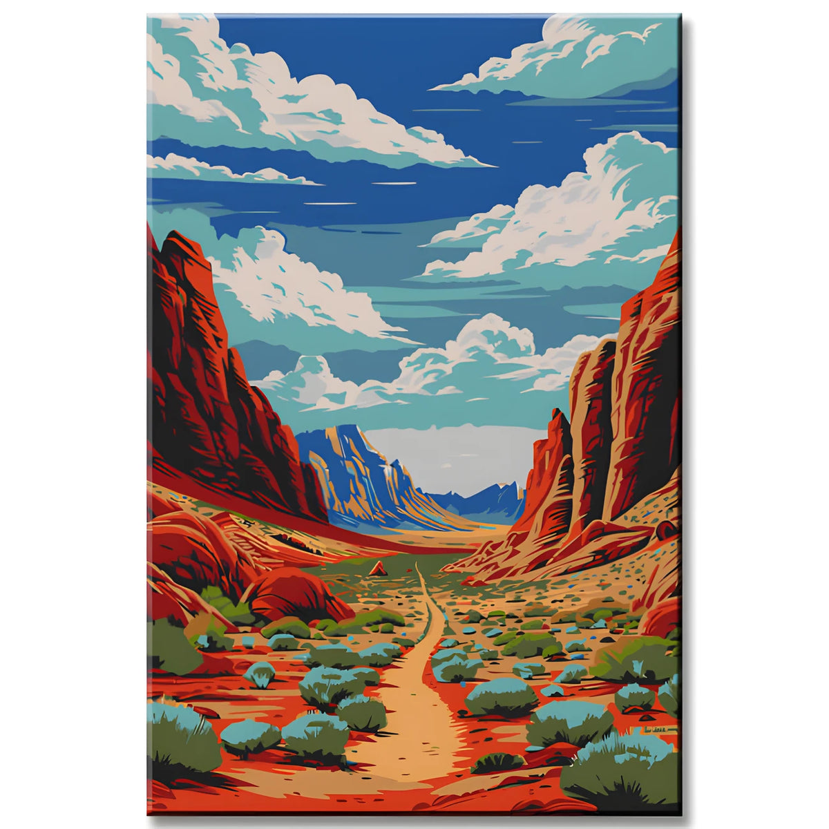Paint by Numbers Panorama Grand Canyon Arizona USA