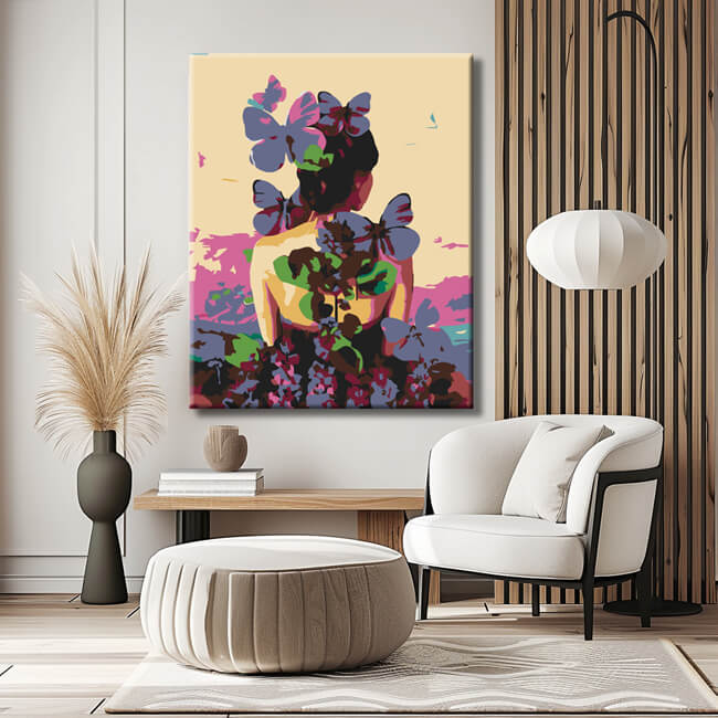 Paint by Numbers Purple Butterflies