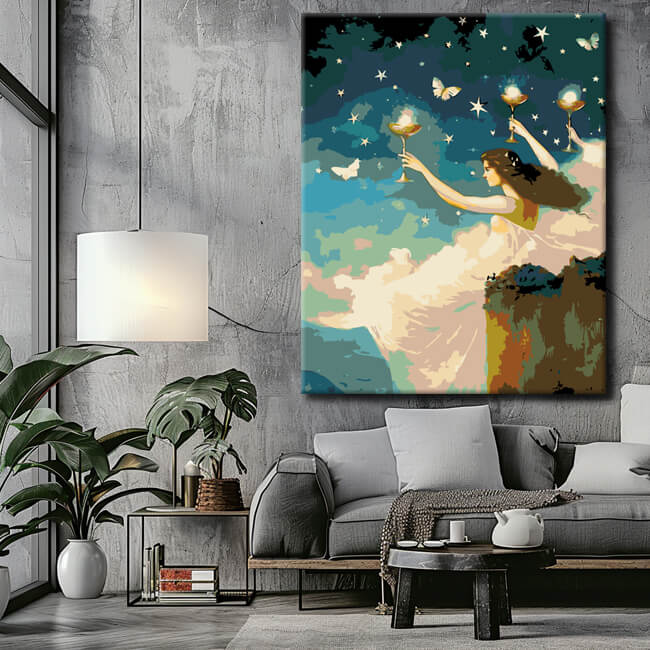 Painting by Numbers Seven Cups II