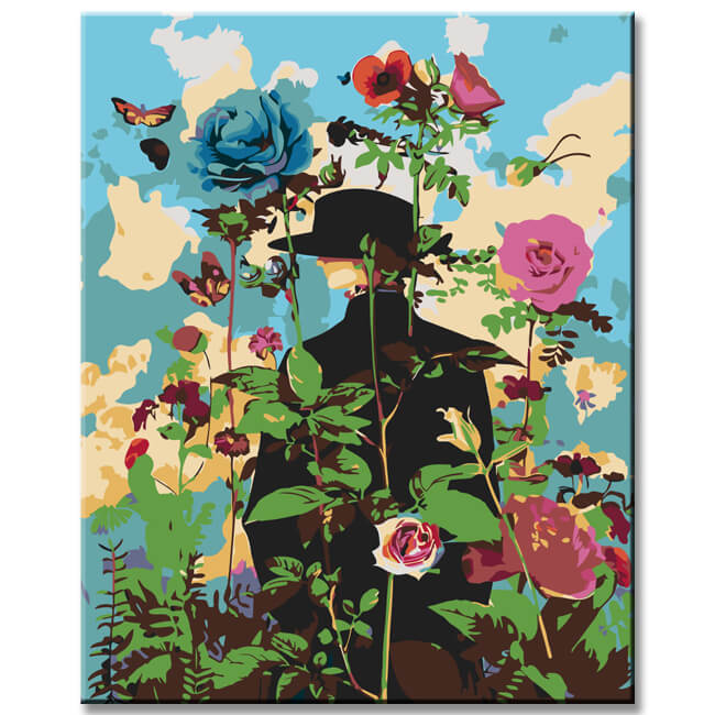 Paint by numbers wildflowers