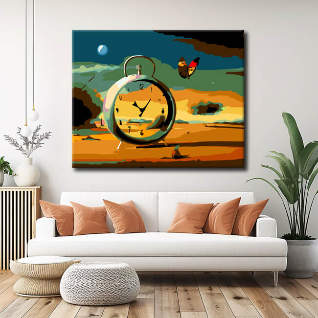 Painting by Numbers Cena Com Despertador Alarm Clock