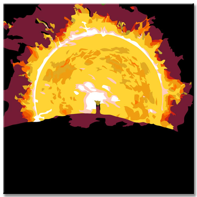 Painting by Numbers Against The Sun