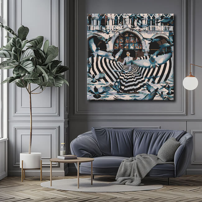 Painting by numbers pigeons I