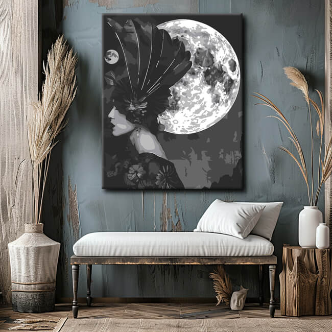 Painting by numbers full moon