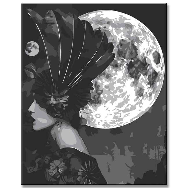 Painting by numbers full moon
