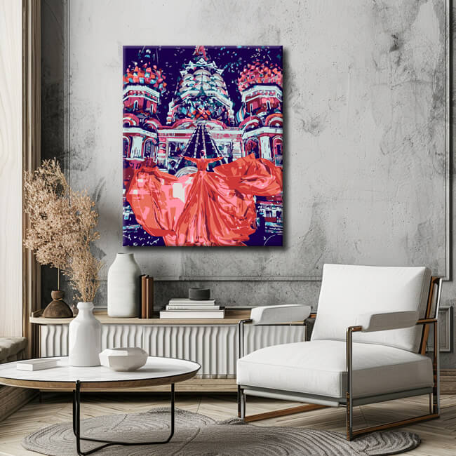 Painting by numbers Red Square Moscow