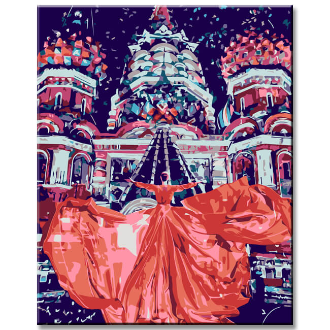 Painting by numbers Red Square Moscow