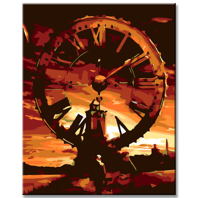 Painting by Numbers Abstract Art Time III